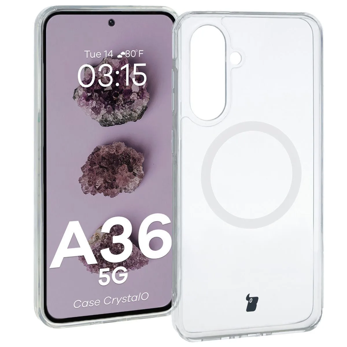 Przezroczyste etui Bizon Case CrystalO do Samsung Galaxy A36 5G